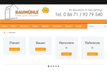 Tablet Screenshot of baumuehle.de